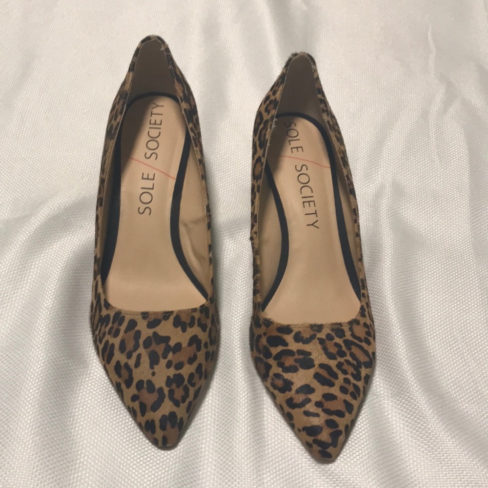 Sole Society Cheetah Print Wedges